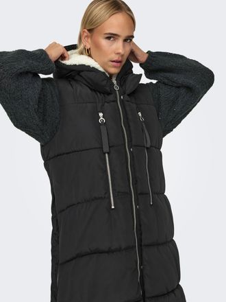 Only Steppweste ONLY ONLNEWNORA PUFFER WAISTCOAT CC OTW, Damen, Gr. M (38), schwarz, Web, Obermaterial: 100% Polyester, unifarben, Westen Steppweste