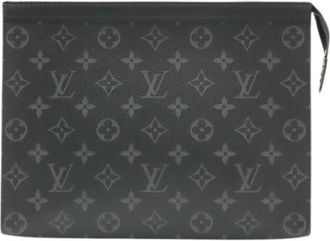 Louis Vuitton Pre-owned Vintage Canvas Clutch - Heren - Vintage Clutch - Zwart - ONE Size - Vintage