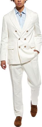 Brunello Cucinelli 2Pc Silk & Linen-Blend Suit