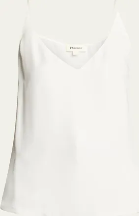 L'agence Gabriella Silk V-Neck Tank