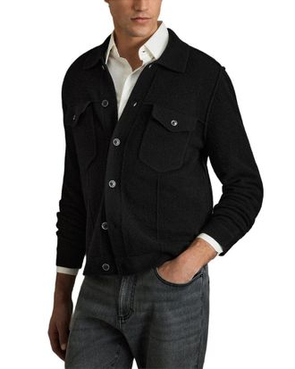 Reiss Flinch Button Though K Wool Sweater