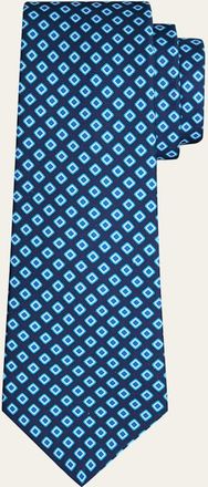 Kiton Mens Square Silk Sevenfold Tie