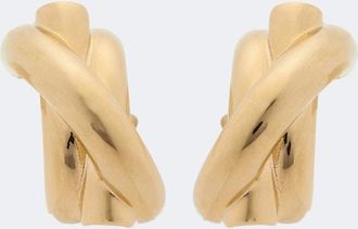 Ferragamo Pendientes chapados en oro
