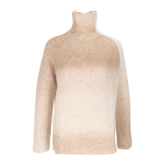 KANGRA Dolcevita coste inglesi stampato - - Knitwear - Donna - Beige - S