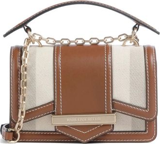Karl Lagerfeld Nova S Bag - Dames - Mini tas - Bruin - ONE Size - Leer - Tassen