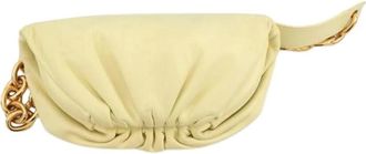 Bottega Veneta Pre-owned Belt Bags, female, Yellow, Size: ONE SIZE Pre-owned Leather Pouch