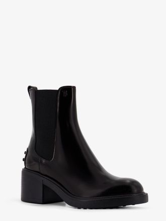 Tod's Womens Ankle Boots Gomma T60 Leather Black