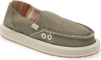 Sanuk Donna Slip-On Sneaker in Green at Nordstrom, Size 8