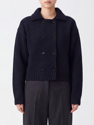 Allude Cardigan doppiopetto in misto lana e cashmere con colletto classico