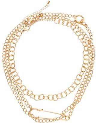 8 by YOOX SAFETY PIN CHAIN NECKLACES SET