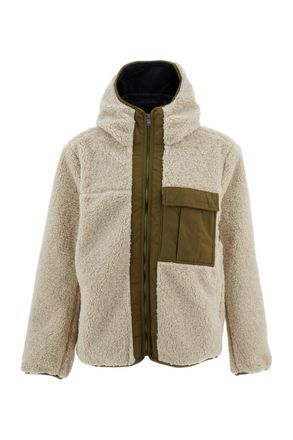 Oakley Beige Snowdrift Sherpa Fleece Full-Zip Jacket