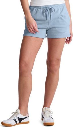 Beyond Yoga Luxe Fleece Sweat Shorts in Blue Zen at Nordstrom, Size X-Small