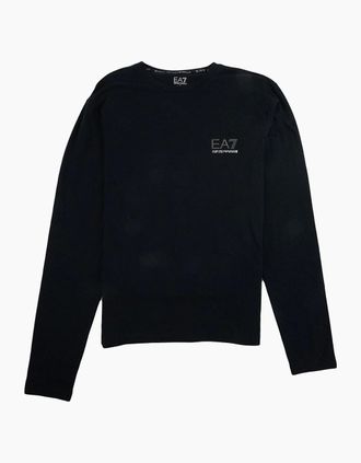 Emporio Armani Mens EA7 Train Evolution Long Sleeve T-shirt Darkslate - Black - Size: 46