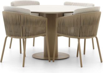 Hartman Hartman Sevilla/Girona &oslash; 120cm dining tuinset 5-delig