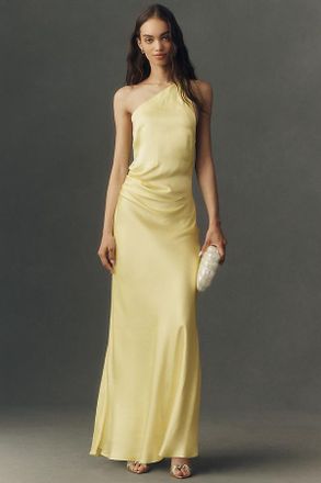 BHLDN One-Shoulder Maxi Dress