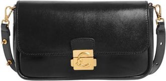 Coccinelle cross body bag utility bag C-Me Lock Shiny Smooth Mini Bag Leather Noir black