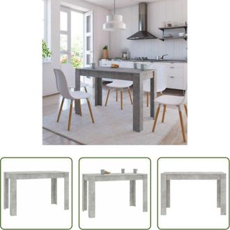 vidaXL vidaXL Tavolo da pranzo moderno - Tavolo da Pranzo Grigio Cemento 120x60x76 cm Legno Multistrato