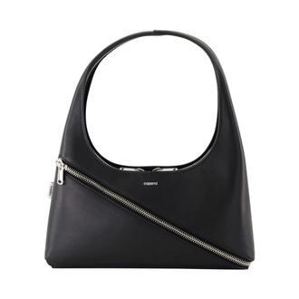 Coperni Handbags, female, Black, Size: ONE SIZE Black Leather Handbag with Top Handle