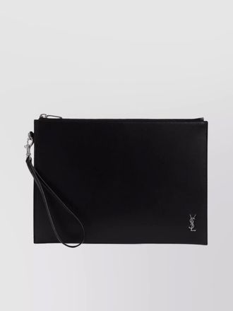 Saint Laurent leather tablet holder