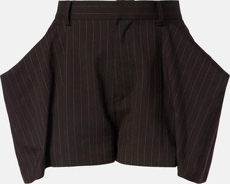 sacai Striped Bermuda shorts