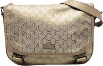 Gucci Pre-owned Cross Body Bags, female, Yellow, Size: ONE SIZE Pre-owned Vintage Crossbody Bag