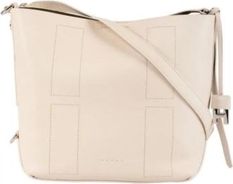 Hogan Hocket Hobo Bag Small - Dames - Schoudertassen - Wit - ONE Size - Leer - Tassen
