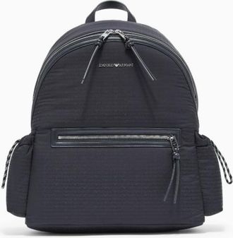 Emporio Armani Nylon-Rucksack mit Monogramm-Schriftzug