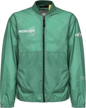 Moncler Jassen, Heren, Groen, S, Katoen, Groene Jassen met Verstelbare Capuchon