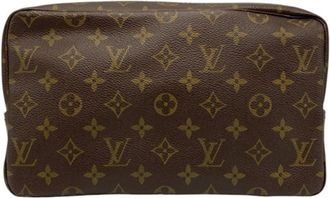Louis Vuitton Brown Pvc Clutch Bag (Pre-Owned)