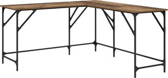 vidaXL Escritorio Madera Vieja Madera De Ingenier&iacute;a 149 X 149 X 75 Cm Vidaxl