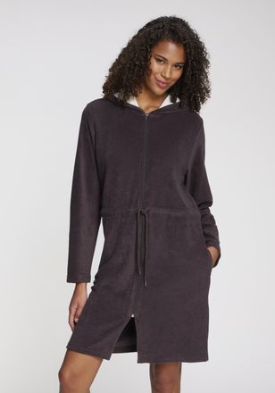 Vivance Bademantel VIVANCE DREAMS, Damen, Gr. 32/34, blau (dunkelblau), Baumwoll-Mix, unifarben, Midil&auml;nge, Hausm&auml;ntel Bademantel, in sch&ouml;ner Frotte-Qualit&auml;t