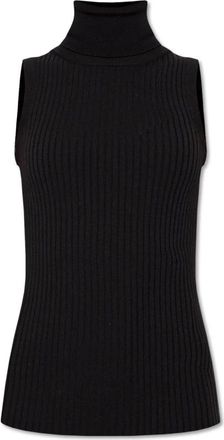 Dolce & Gabbana Turtlenecks, female, Black, Size: 2XS Turtleneck Vest