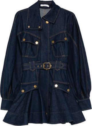Zimmermann Luna Denim Utility Minikleid