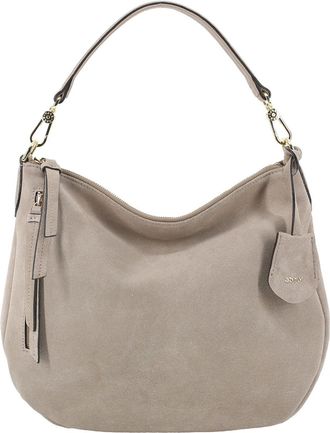 Abro shoulder bag cross body bag Leather Suede Hobo Juna Bag Siena taupe