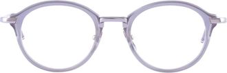 Thom Browne Round RX - Heren - Brillen - Grijs - 46 MM - Accessoires