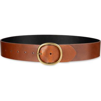 Cole Haan Reversible Centerbar Leather Belt in Tan/Black at Nordstrom, Size X-Large