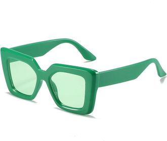 Generic Outdoor Men Driving Sunglasses Vacation Commuter Women Decorative Sun Glasses(Green)