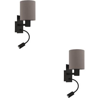 Loops 2 PACK Stylish Black Wall Light for Indoor Space - Perfect Home Decor