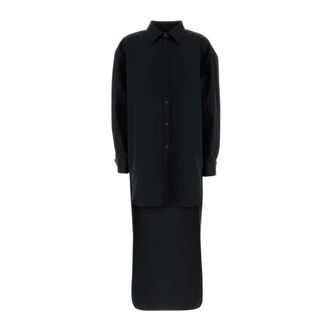 Balenciaga Train Shirt - Dames - Jurken - Zwart - Maat: XS Katoen