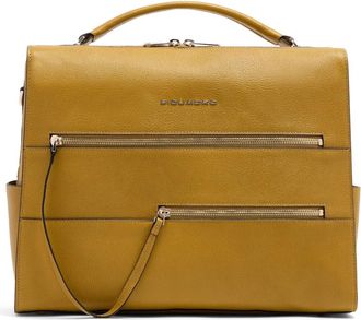 Piquadro Patricia Laptoptas 14 - Dames - Laptoptassen - Geel - ONE Size - Polyester - Tassen