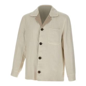 Eleventy Light Jackets, male, Beige, Size: 2XL Eleventy Jackets Beige
