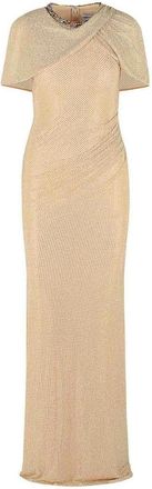 Self Portrait Nude Polyester Dress