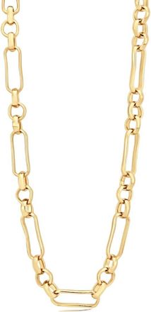 SHYMI Paper Clip & Circle Necklace in Gold at Nordstrom