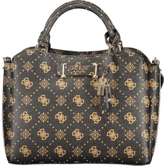 Guess Marrone Poliuretano Woman Womens Handbag