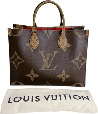 Louis Vuitton Brown Monogram Canvas Handbag Tote Bag (Pre-Owned)