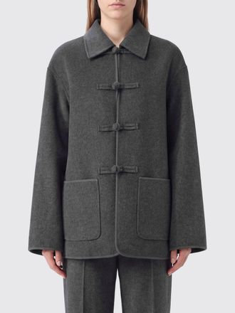R&oacute;he Short Wool and Cashmere Coat with Toggle Fastening