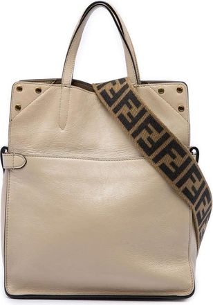 Fendi Pre-owned Fendi Vitello Grace and Suede Flip Satchel Ladies 77VC3WY4XYBSPV49