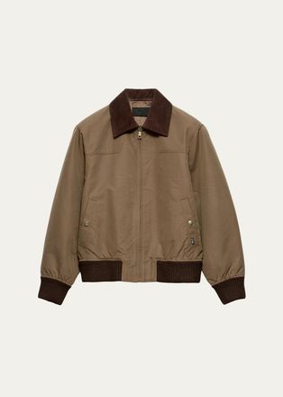 Prada Mens Tech Canvas Blouson Jacket
