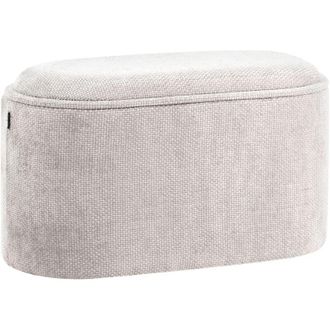 Beliani Beliani - Modern Storage Bedroom Bench Chenille Fabric Upholstery Grey Artas