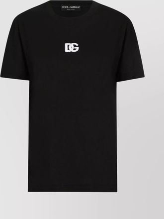Dolce & Gabbana ribbed round neck short sleeve t-shirt